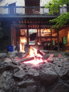 Fire pit back at base camp